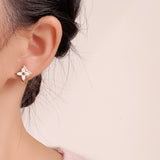 Mother of Pearl 18K Gold Stainless Steel Drop Earring for Women