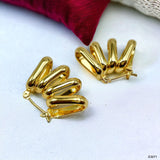 Four Layer 18K Gold Anti Tarnish Hoop Earring Pair For Women