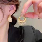 Stylish 18K Gold Anti Tarnish Hoop Earring Girl For Women