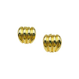 Simple 18K Gold Anti Tarnish Stud Earring For Women