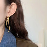 Layer 18K Gold Anti Tarnish Dangler Tassel Earring For Women