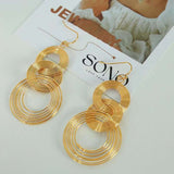 Join Ring 18K Gold Anti Tarnish Dangler Earring For Women