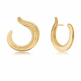 18K Gold Cubic Zirconia Anti Tarnish Dangler Earring For Women