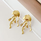 Jelly Fish 18K Gold Anti Tarnish Dangler Earring For Women