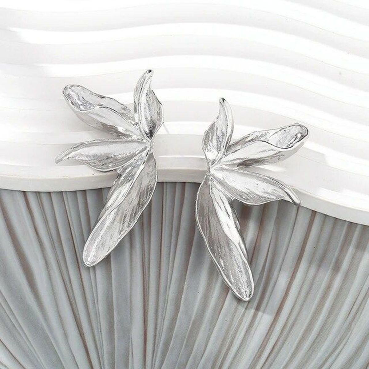 Leaf Silver Stud Earring For Women