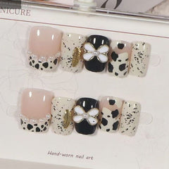 Flower Cubic Zirconia Pearl Multicolour Finger Nail Pack Of 10 For Women