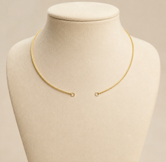 Gold Stainless Steel Box Chain Necklace For Men 18" Inch