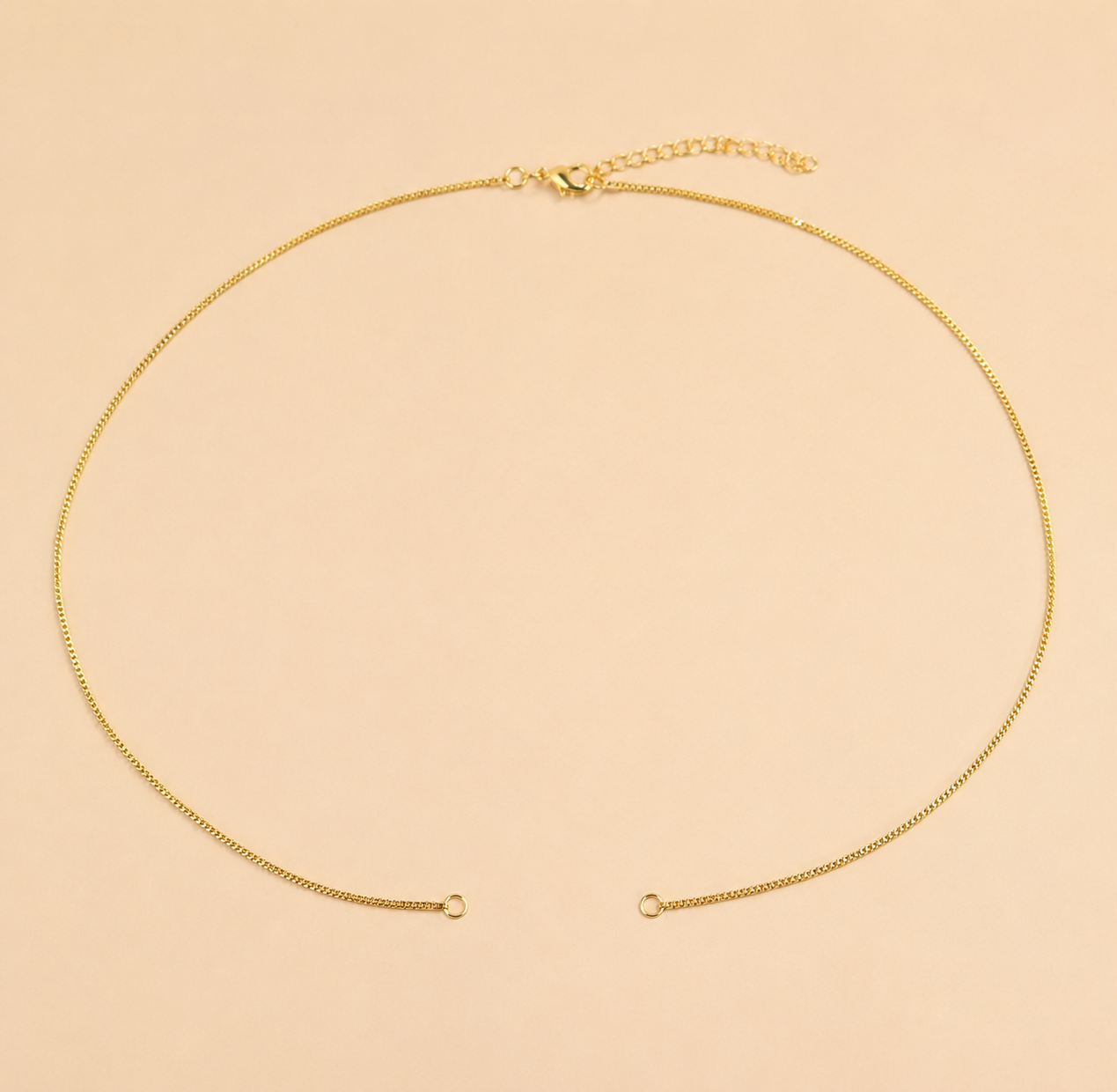 Gold Stainless Steel Box Chain Necklace For Men 18" Inch