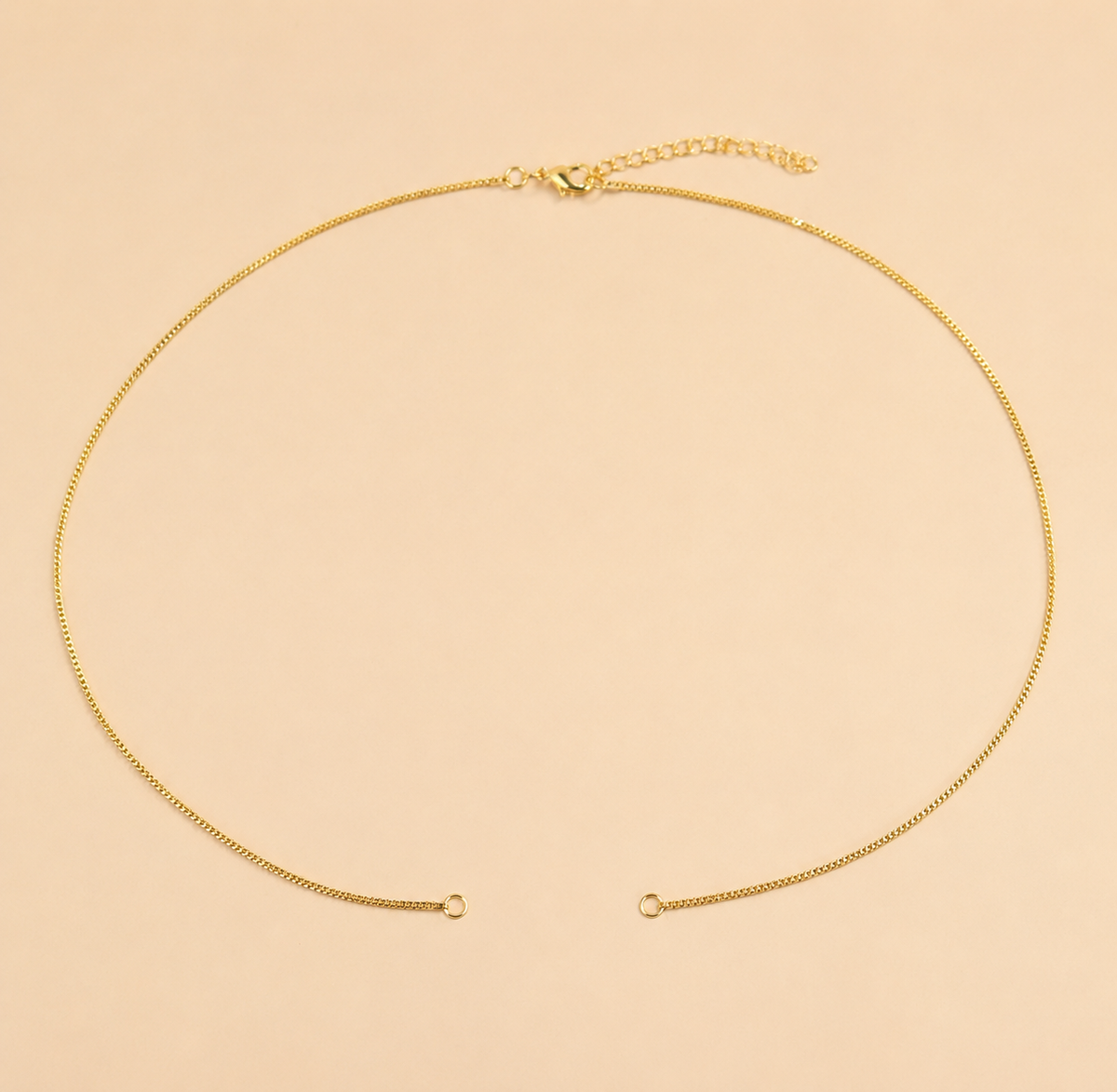 Gold Stainless Steel Box Chain Necklace For Men 18" Inch