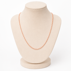 Copper Rose Gold Slim Link Chain For Women