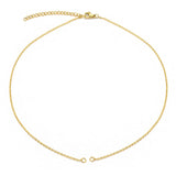 Slim Link Gold Copper Necklace Chain For Women
