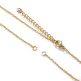 Slim Link Gold Copper Necklace Chain For Women