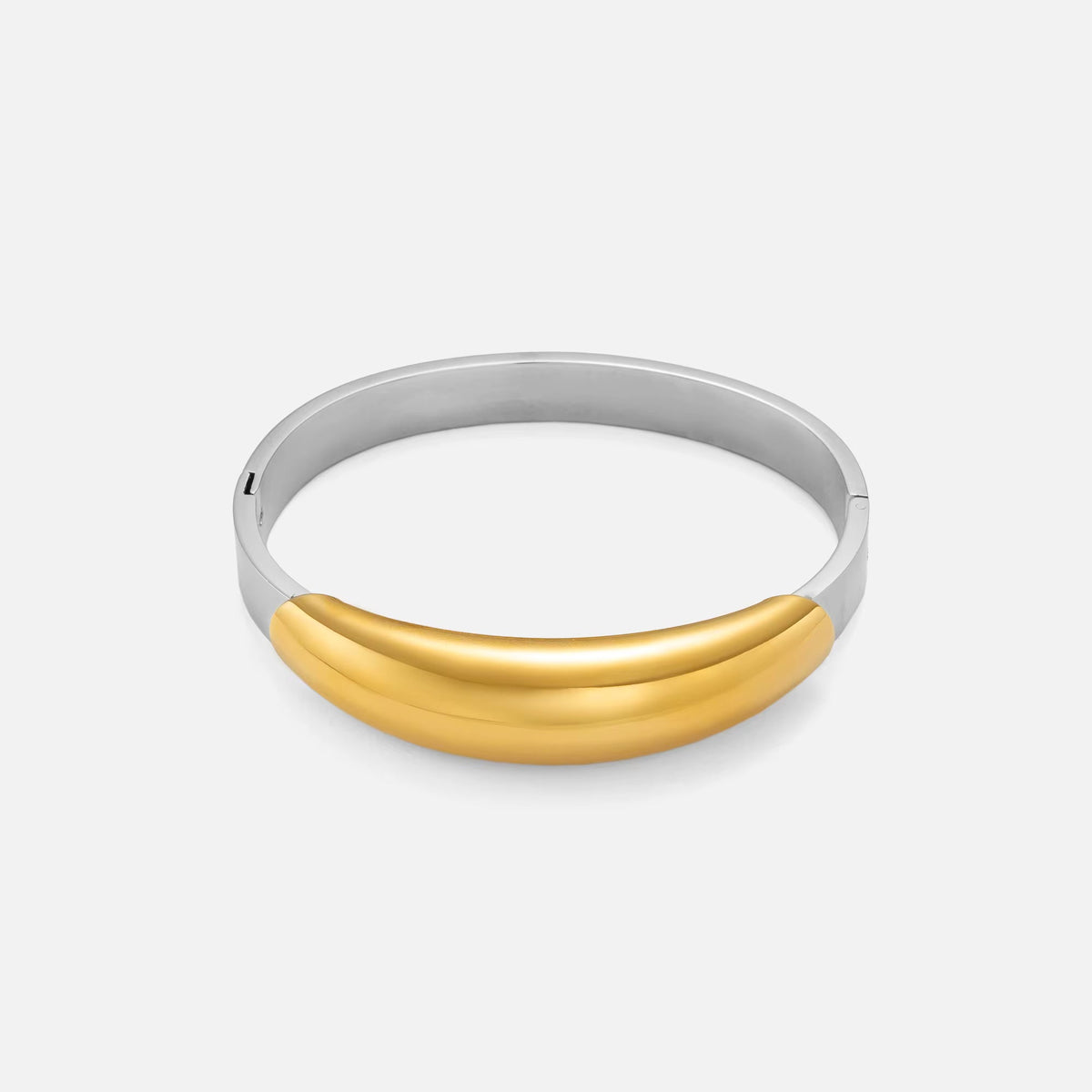 Gold Silver Stainless Steel Anti Tarnish Choker Hasli Necklace