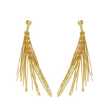 Stylish 18K Gold Brass Anti Tarnish Dangler Earring For Women