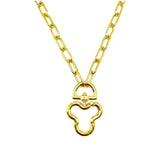 Mickey Mouse 18K Gold Anti Tarnish Link Pendant Chain Necklace For Women