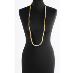 18K Gold Anti Tarnish Long continue Snake Necklace For Women