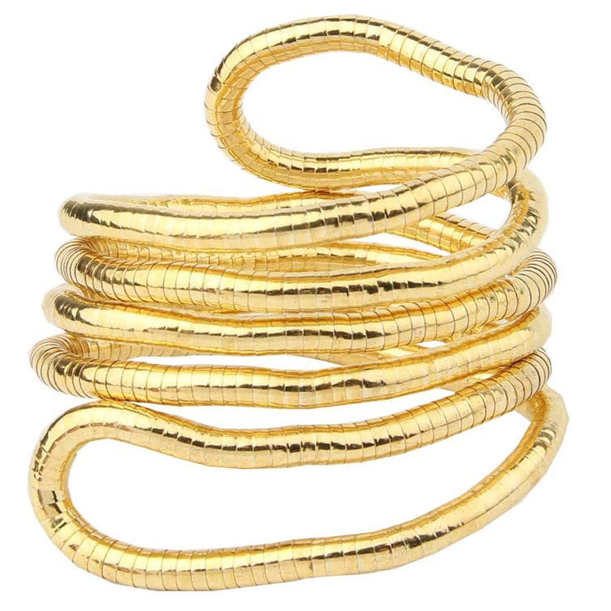 18K Gold Anti Tarnish Long continue Snake Necklace For Women