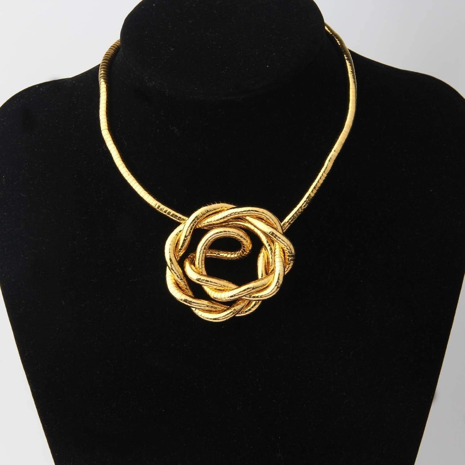 18K Gold Anti Tarnish Long continue Snake Necklace For Women