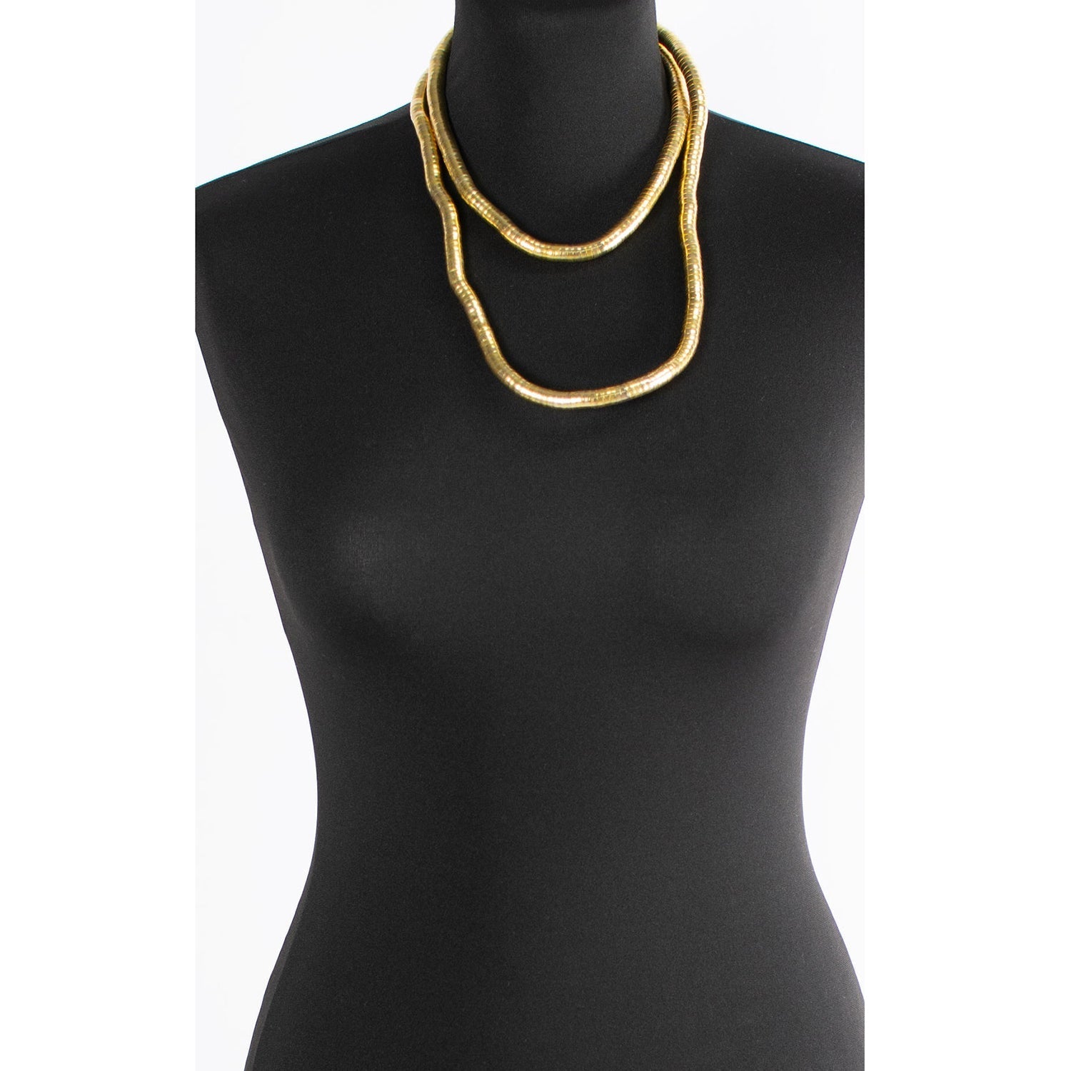 18K Gold Anti Tarnish Long continue Snake Necklace For Women