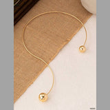 Question Mark 18K Gold Anti Tarnish Long Hasli Necklace For Women