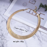 Snake 18K Gold Anti Tarnish Choker Hasli Necklace For Women