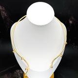 Solied Question Mark 18K Gold Anti Tarnish Long Hasli Necklace For Women