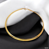 Snake Stainless Steel 18K Gold Anti Tarnish Choker Hasli Necklace For Women