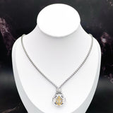 Anchor Silver 18K Gold Stainless Steel Necklace Pendant Chain For Men