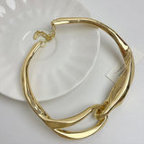 ZA 18K Gold Anti Tarnish Hasli Thick Choker Necklace For Women