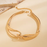 ZA 18K Gold Anti Tarnish Hasli Thick Choker Necklace For Women