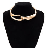 ZA 18K Gold Anti Tarnish Hasli Thick Choker Necklace For Women