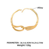 ZA 18K Gold Anti Tarnish Hasli Thick Choker Necklace For Women