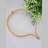 Snake 18K Gold Enamel Anti Tarnish Hasli Necklace For Women