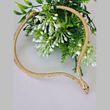 Snake 18K Gold Enamel Anti Tarnish Hasli Necklace For Women