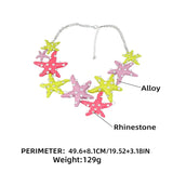 Big Star Cubic Zirconia Enamel Pink Multicolour Silver Alloy Dangler Earring For Women