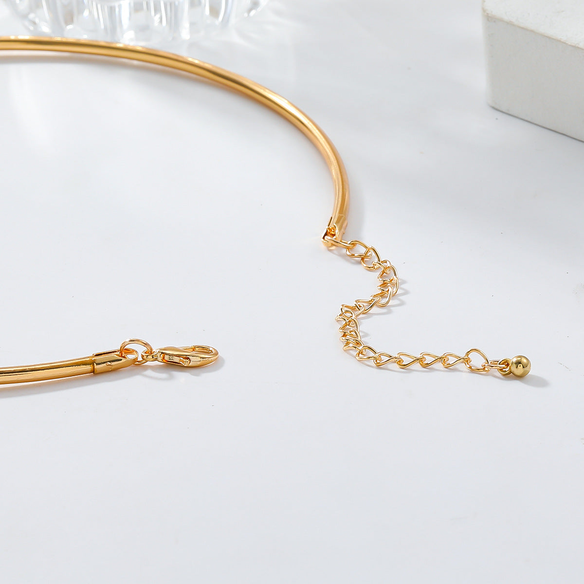 Star Sun Face 18K Gold Hasli Collar Necklace For Women