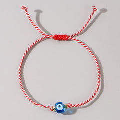 Multi Color Evil Eye Sqaure  Beads Bracelet Wrist Wear For Women