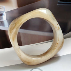 Glossy Geometric Multicolour Acrylic Kada Bangle Bracelet For Women