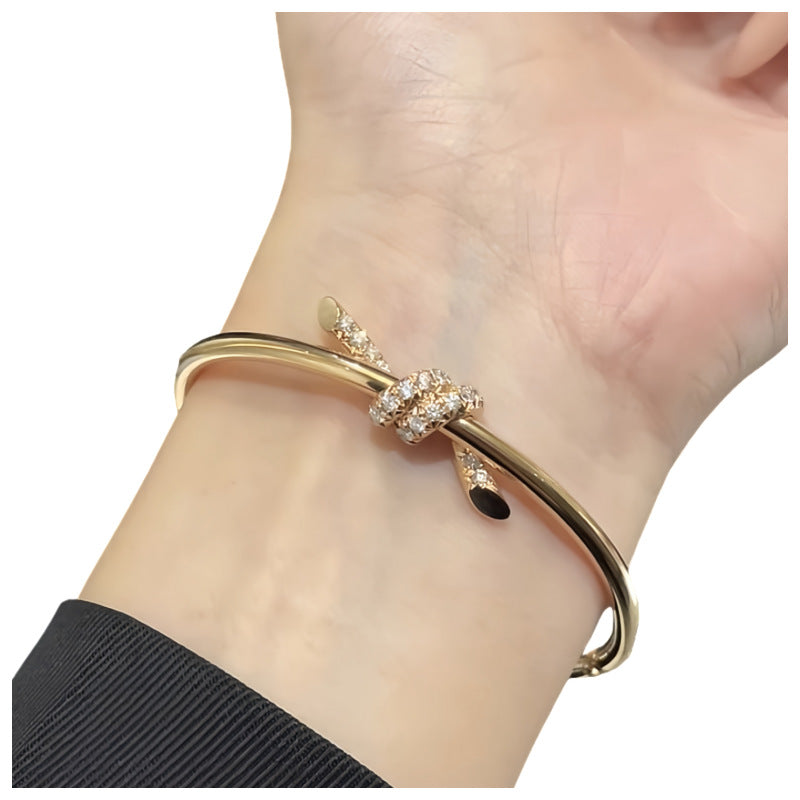 Designer Floral Dual Tone Gold Silver Plated CZ Copper Cuff & Kada
