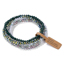 Multicolour Beads Adjustable Stackable Layer Bracelet  For Women