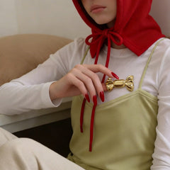 Gold Candy Plain Brooch For Women