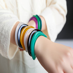 Wave Acrylic Multicolour Bangle Bracelet Kada For Women