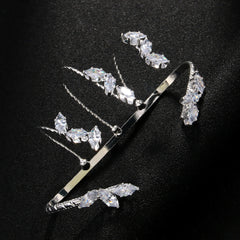 Solitaire Cubic Zirconia Silver Adjustable finders Ring For Women