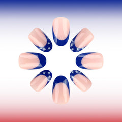 American Flag Finger Nail Pack Of 10 + Extra 14 For Women