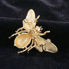 Multi Color Butterfly Gold Plated Rhinestone Brooch For Women