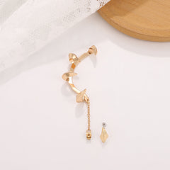 Devil Gothic 18K Gold Plated Anti Tarnish Ear Cuff Earring Pair For Women