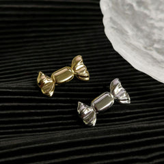 Gold Silver Candy Plain Adjustable Ring For Women