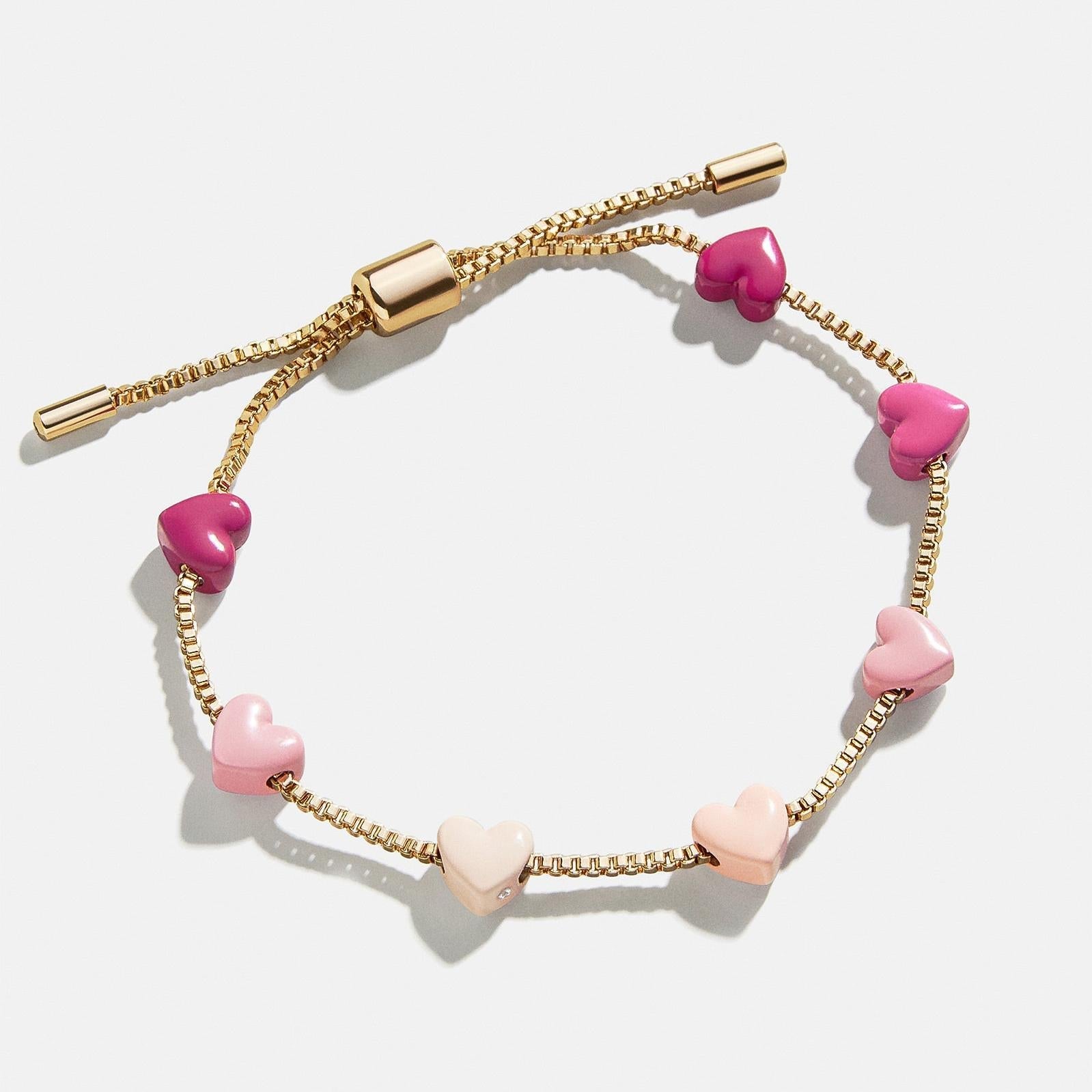 Heart Love 18K Gold Anti Tarnish Adjustable Bracelet For Women