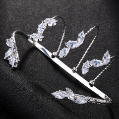 Solitaire Cubic Zirconia Silver Adjustable finders Ring For Women