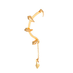 Devil Gothic 18K Gold Plated Anti Tarnish Ear Cuff Earring Pair For Women